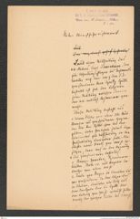 k.k. naturhistorisches Hofmuseum, Intendanzakten 1885-1896 (Hauer), Aktenzahl Z.52/1892, Seite 1
